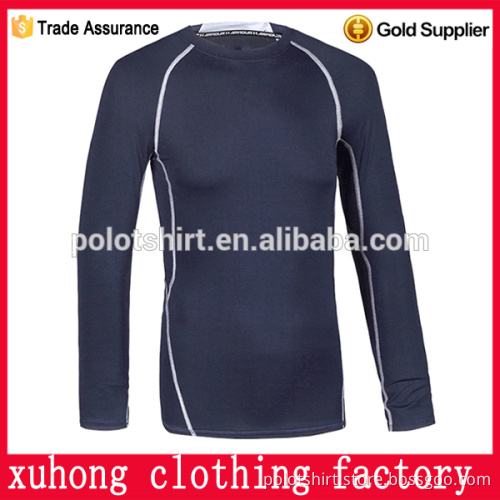 training top polyester with lycra compression t shirt wholesale